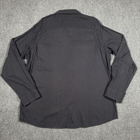 Rock and Republic Long Sleeve Button Up Dark Gray Shirt Men's XXL 2XL - Picture 3 of 6